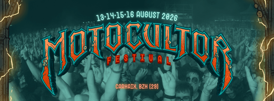 XVIIeme Édition du Motocultor Festival 🦀 du 13 au 16 août 2026 à Carhaix (29) ⚡️