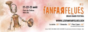 Les Fanfarfelues à Vitré - Festival de musique le 21 août - Les Fanfarfelues 2026 propose 3 jours de musiques cuivrées dans...