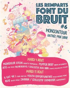 Les Remparts font du Bruit à Moncontour - Festival de musique le 04 août - Les Remparts font du Bruit #6 les mardis 4 et...