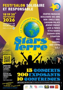 Stars’Terre à Vald'Yerre - Festival de musique le 18 septembre - Stars'Terre est un Festi'Salon solidaire qui mêle concerts, spectacles, découvertes,...