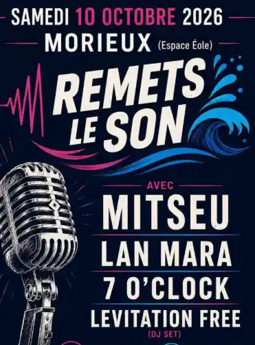 L’association Remets le son vous propose une première soirée, prévue samedi 10 octobre 2026, à Morieux, à Lamballe-Armor, avec quatre ambiances, toujours 100 % live et festives